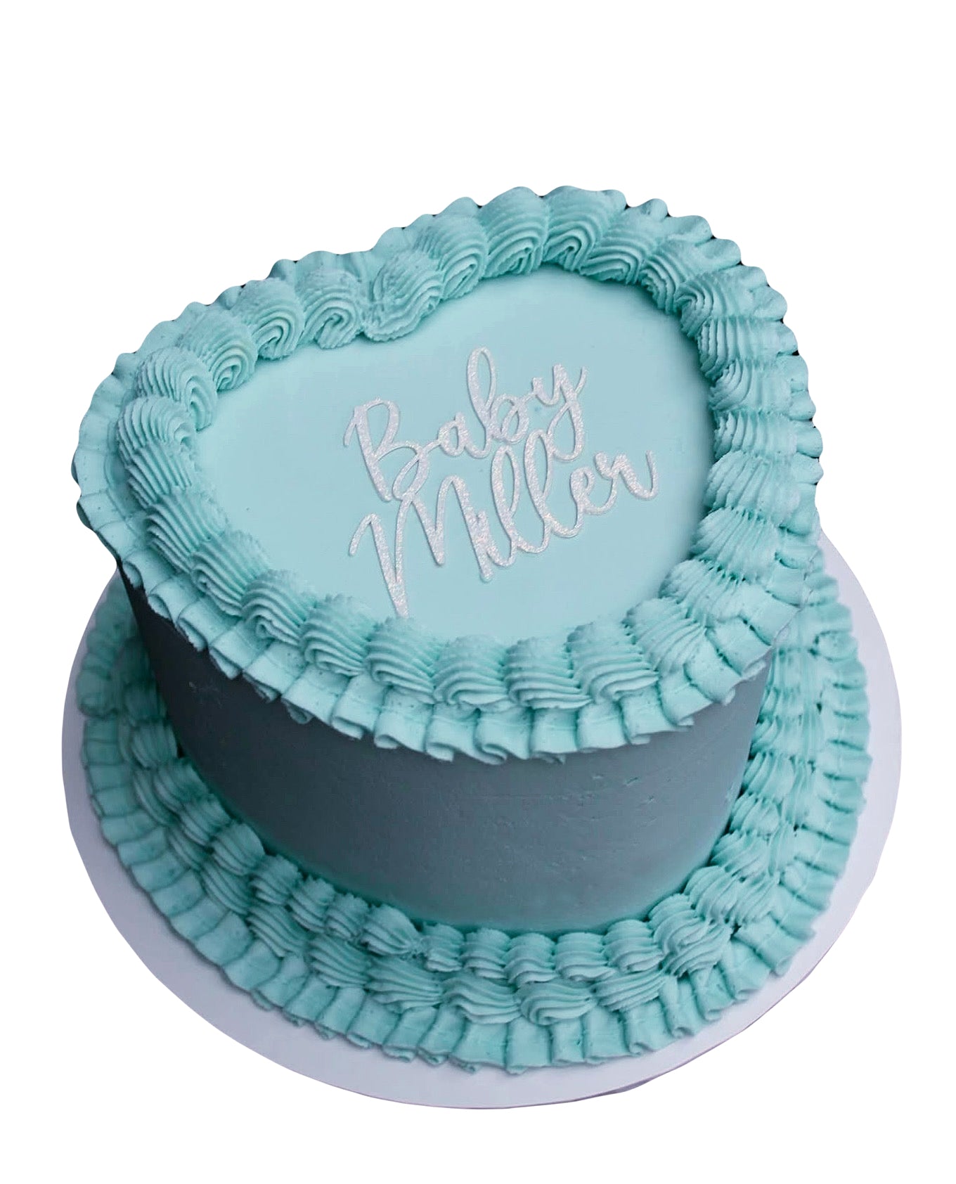 Vintage Heart Baby Cake