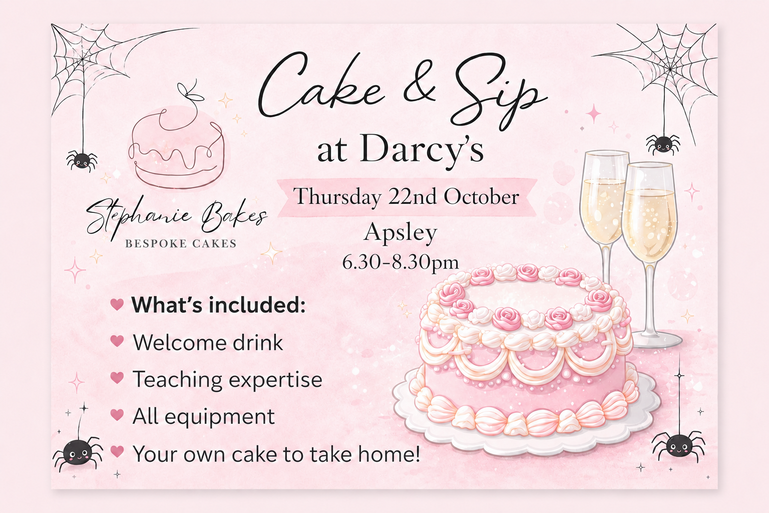 Cake & Sip Event Ticket - 22nd October 2026