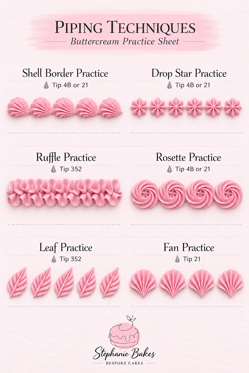 Vintage Piping Technique Sheet